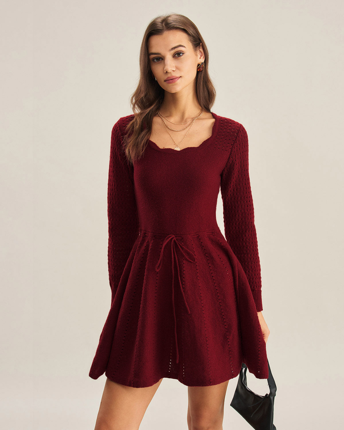 Xenia | A-Line Knit Midi Dress