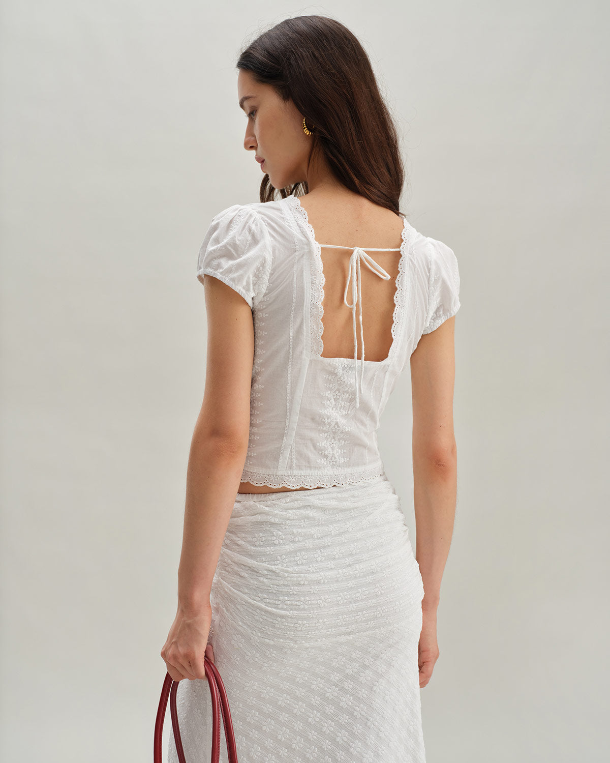 Edith | Cap Sleeve Textured Blouse