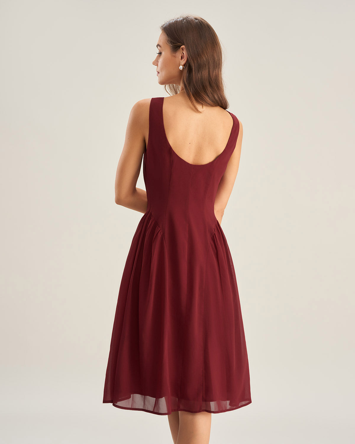 Fleur | Sleeveless Chiffon Midi Dress