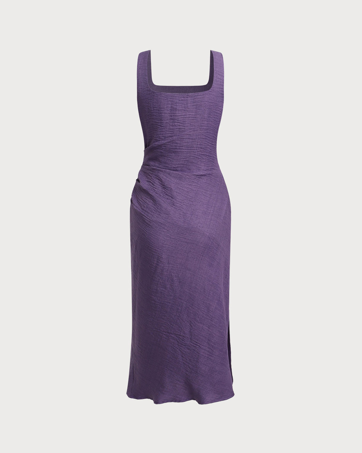 Saskia | Square Neck Spaghetti Strap Slip Midi Dress