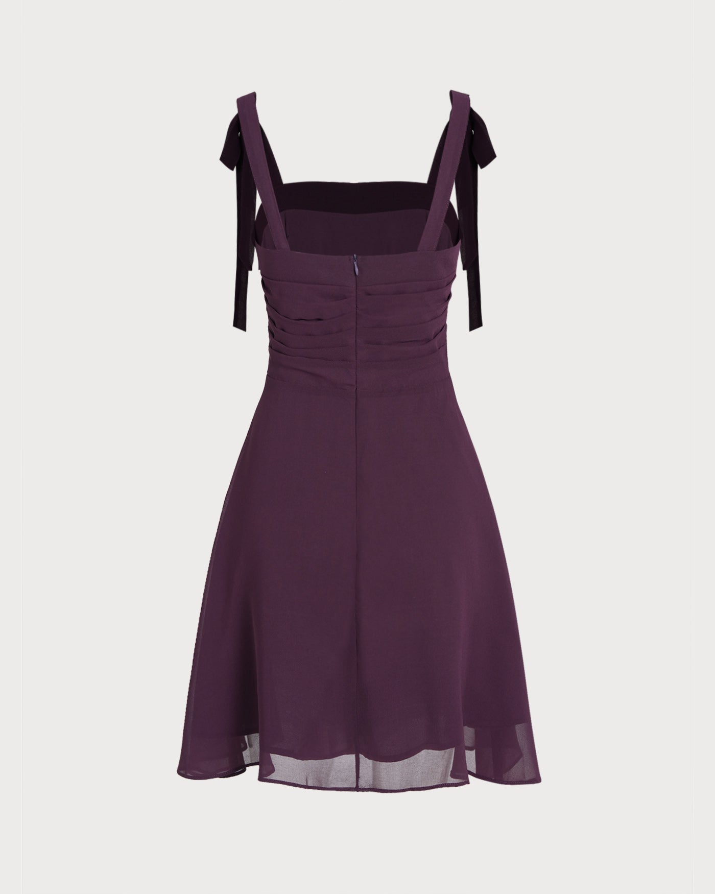 Cleo | Tie Strap Chiffon Mini Dress