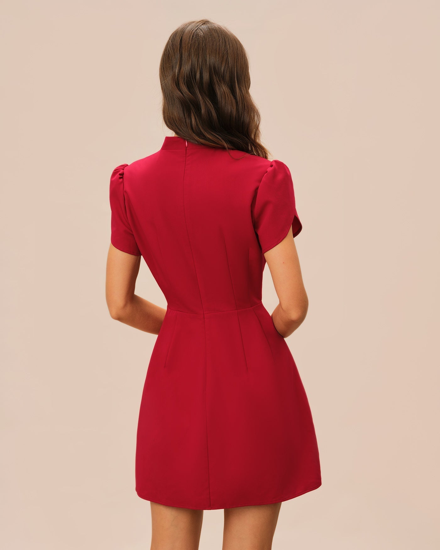 Raia | Petal Sleeve Cocktail Mini Dress