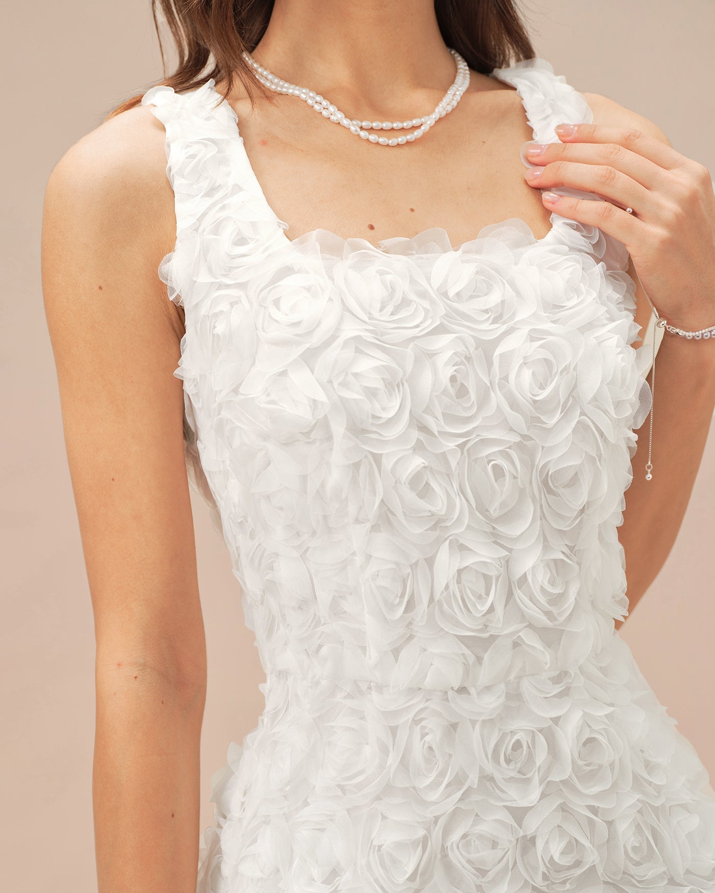 Helena | Floral Square Neck A-Line Mini Dress