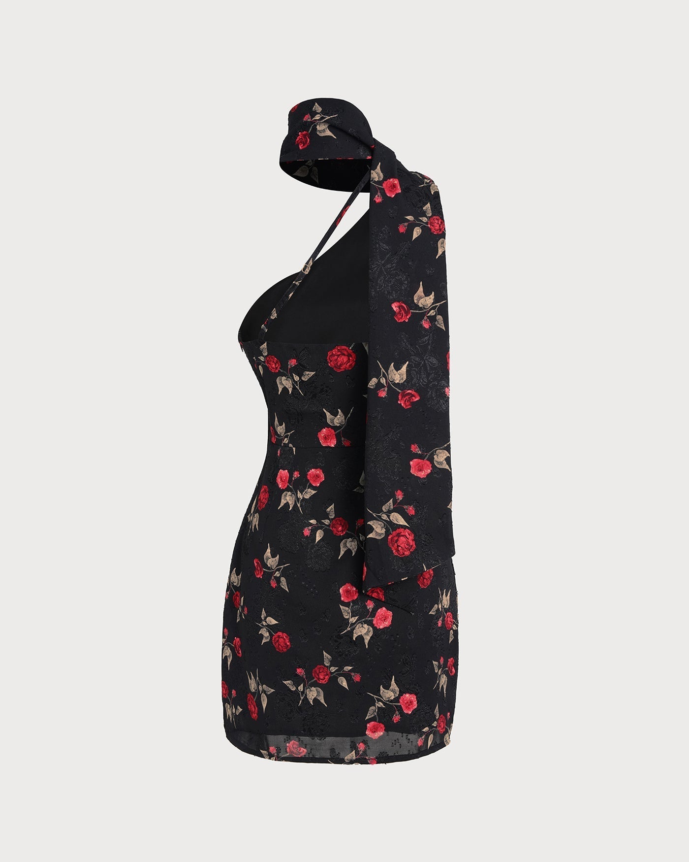 Blair | One-Shoulder Jacquard Mini Dress