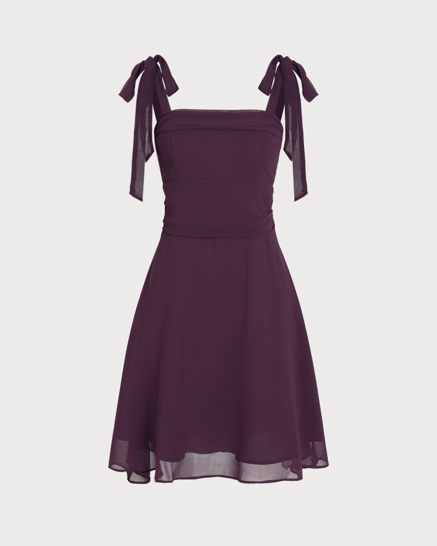 Cleo | Tie Strap Chiffon Mini Dress