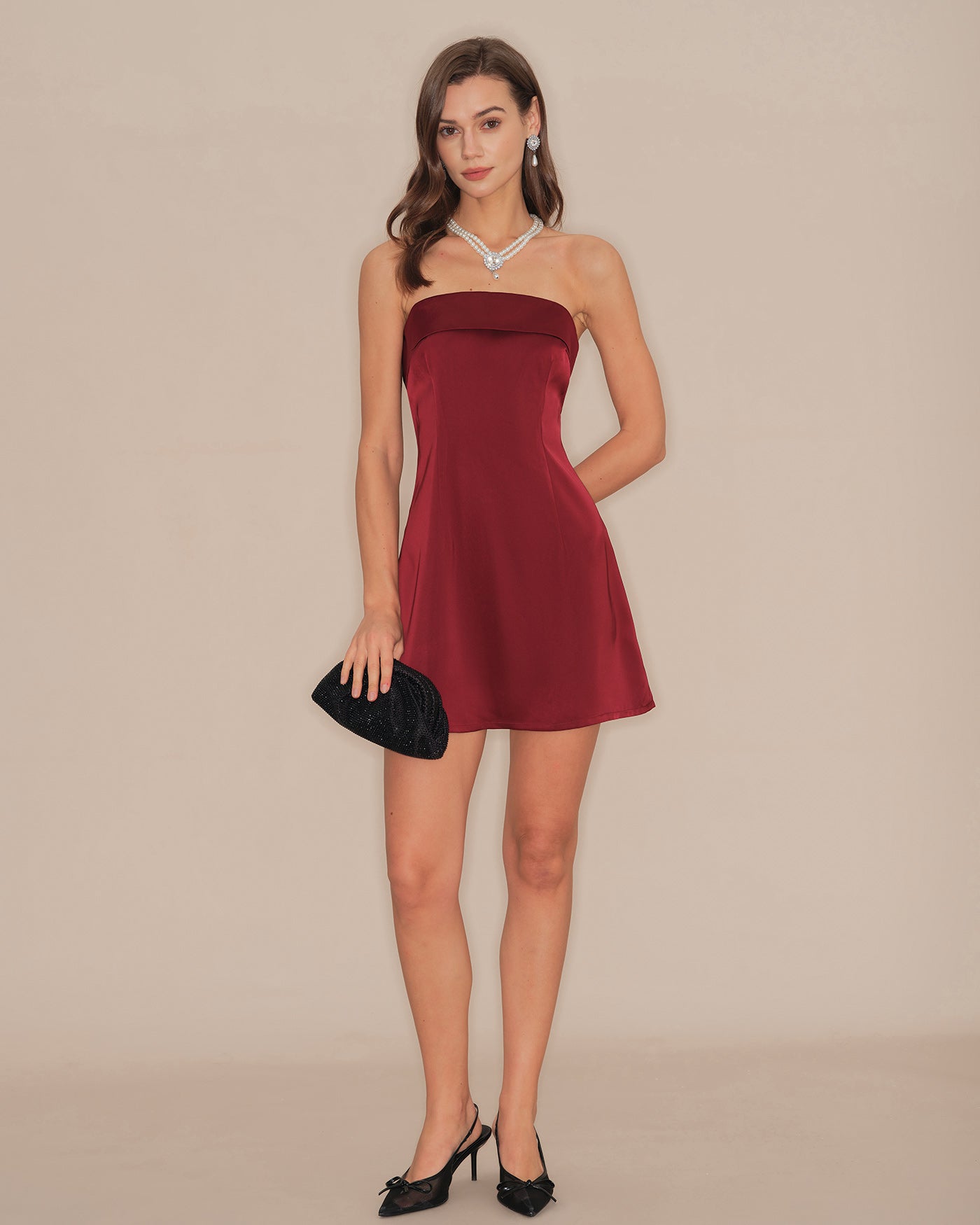Isolde | Strapless A-Line Mini Dress