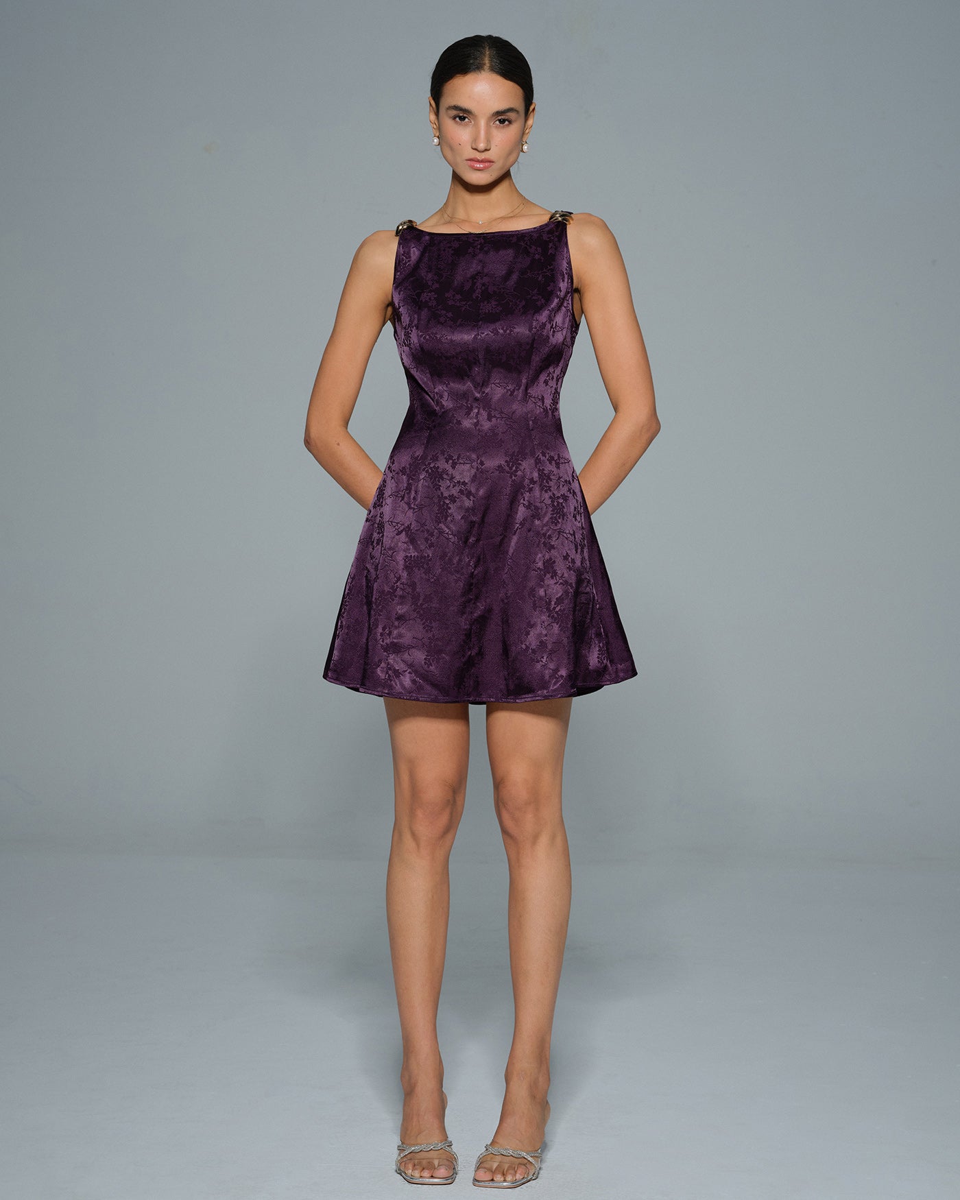 Mira | Sleeveless Floral Print Mini Dress