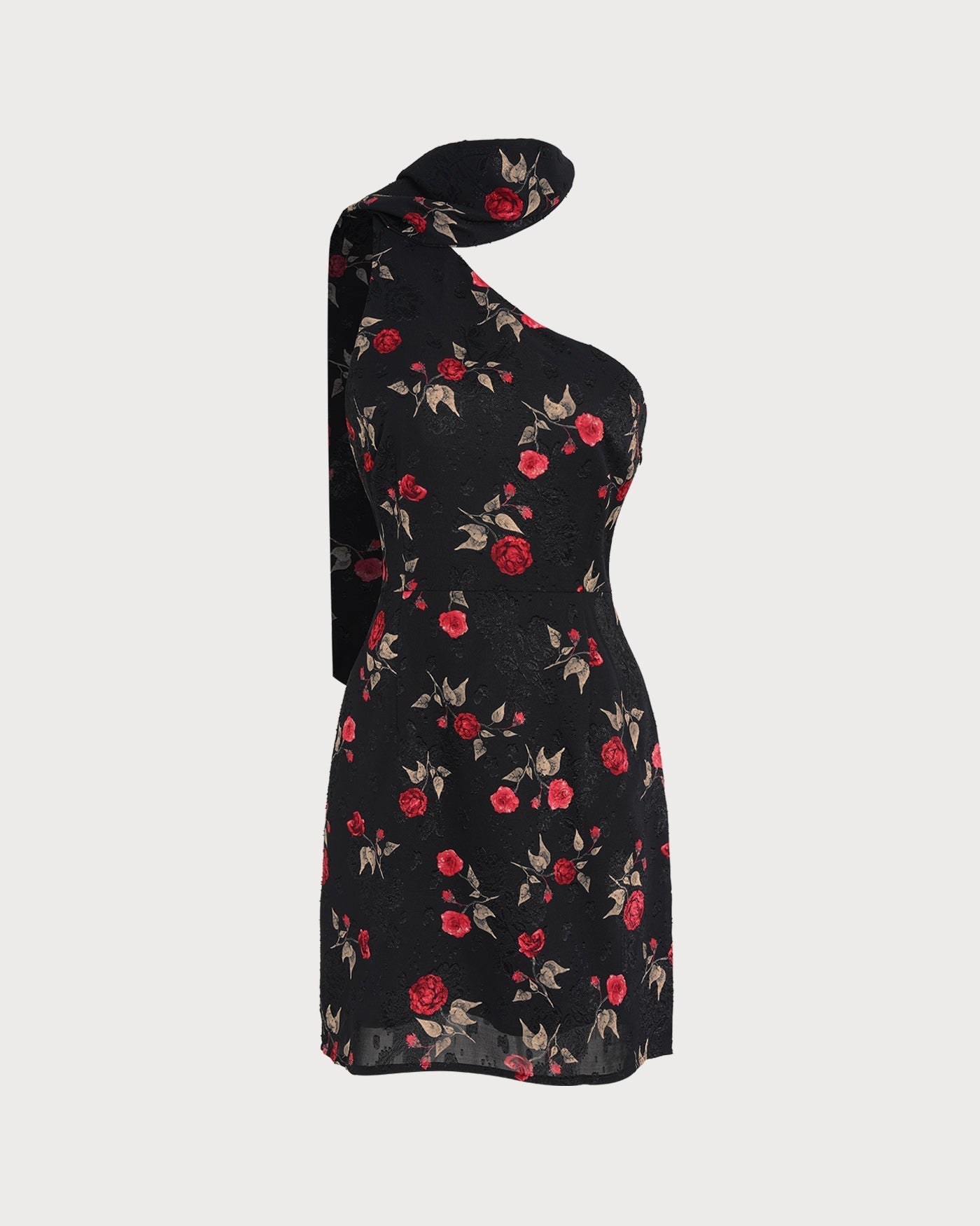 Blair | One-Shoulder Jacquard Mini Dress