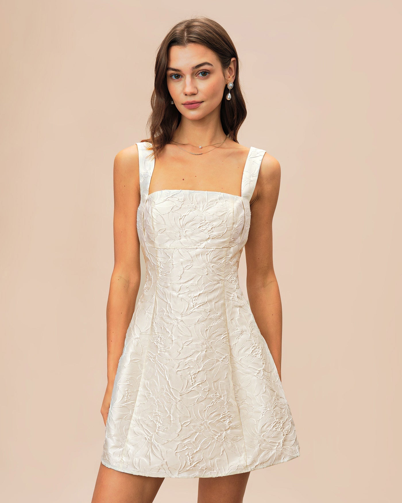 Pia | Jacquard Mini Dress