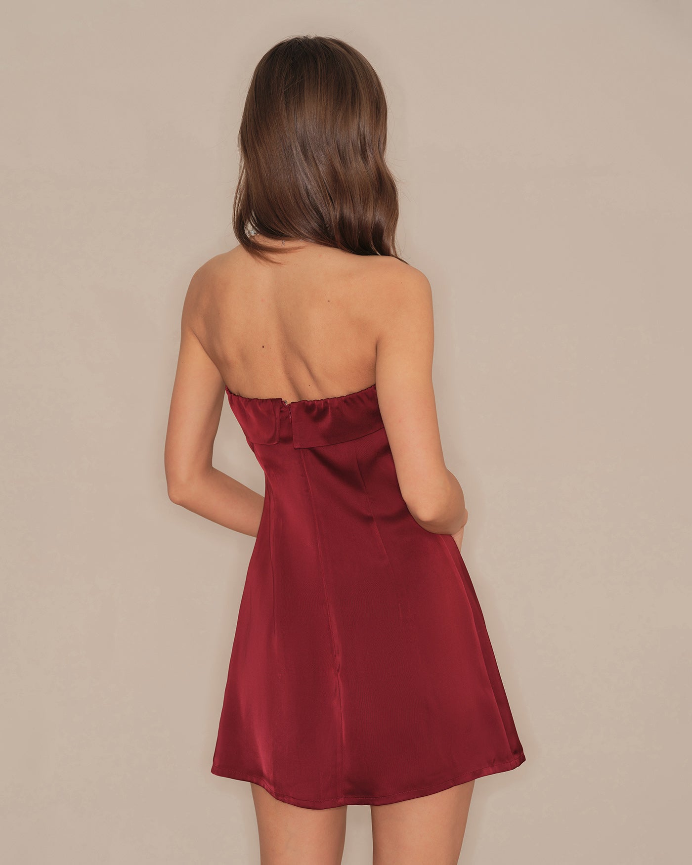 Isolde | Strapless A-Line Mini Dress