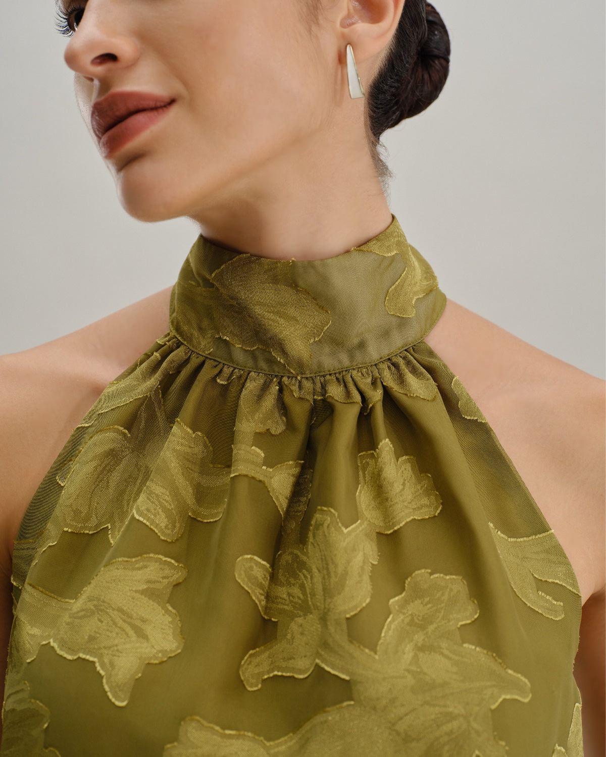 Seraphina | Floral Print Turtle Neck Tank Top