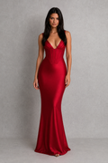 Marina | Satin Corset Maxi Dress