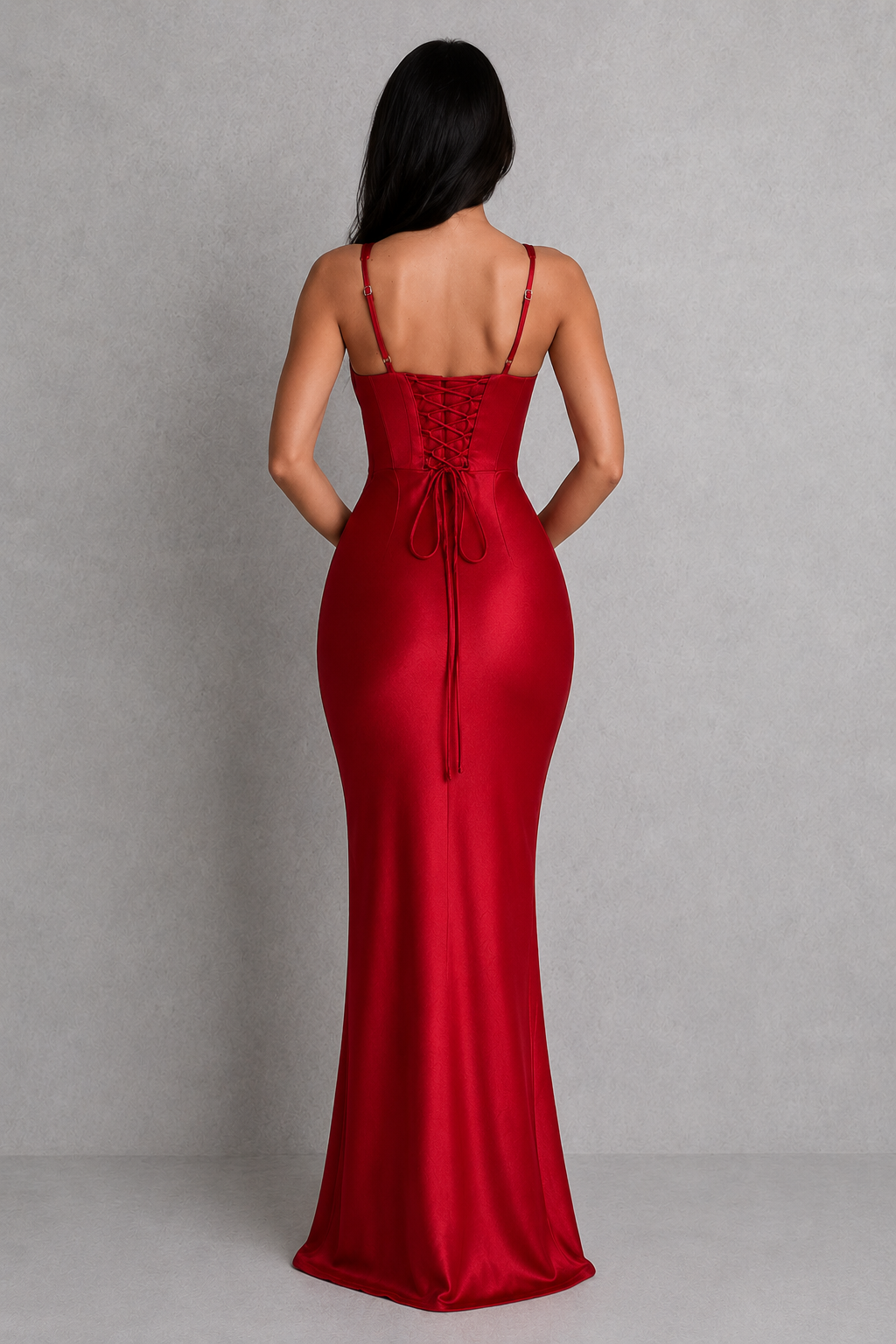 Marina | Satin Corset Maxi Dress