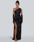 Esme | Satin-Look Evening Maxi Dress