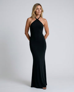 Ivy | Halter Neck Backless Formal Maxi Dress