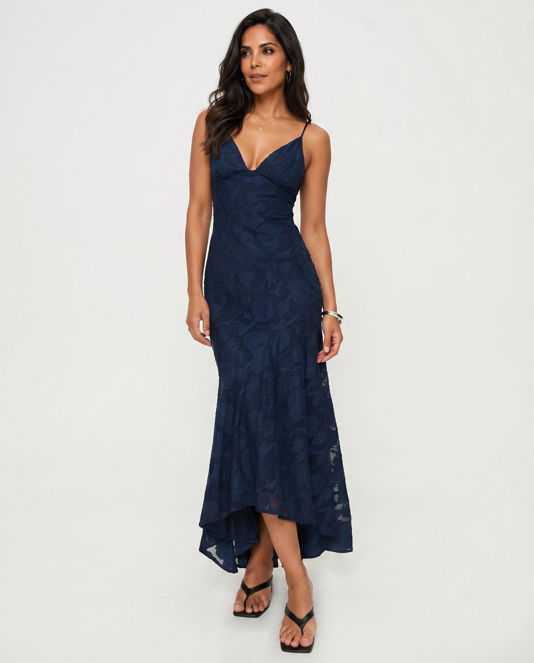Cyrene | Wrap-Style Wedding Guest Maxi Dress