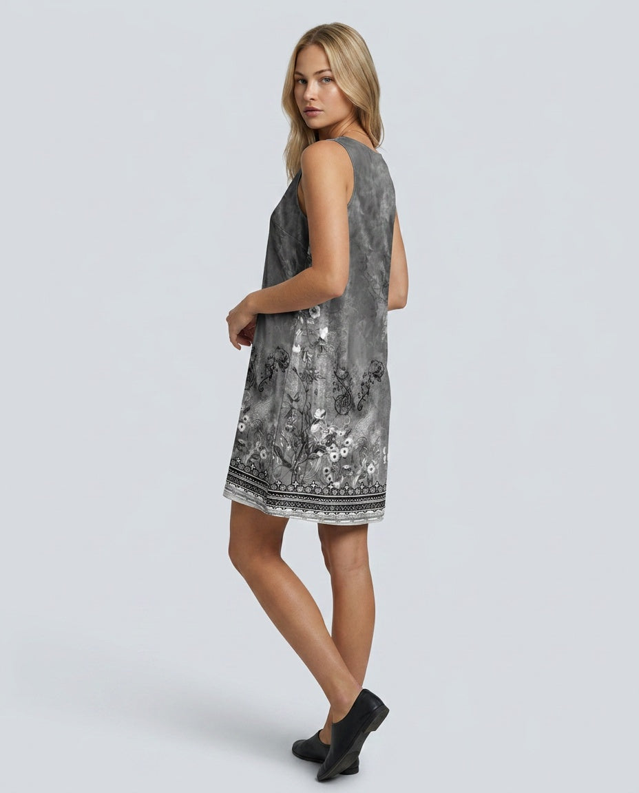 Cleo | Floral V-Neck Bohemian Mini Dress