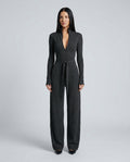Zara | Knit Sparkling Zipper-Front Jumpsuit