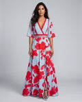 Edda | Floral Print Wrap Maxi Dress