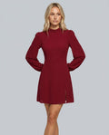Remy | Mock Neck See-Through Mini Dress