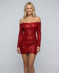 Orla | Halter Neck Sequin Mesh Mini Dress