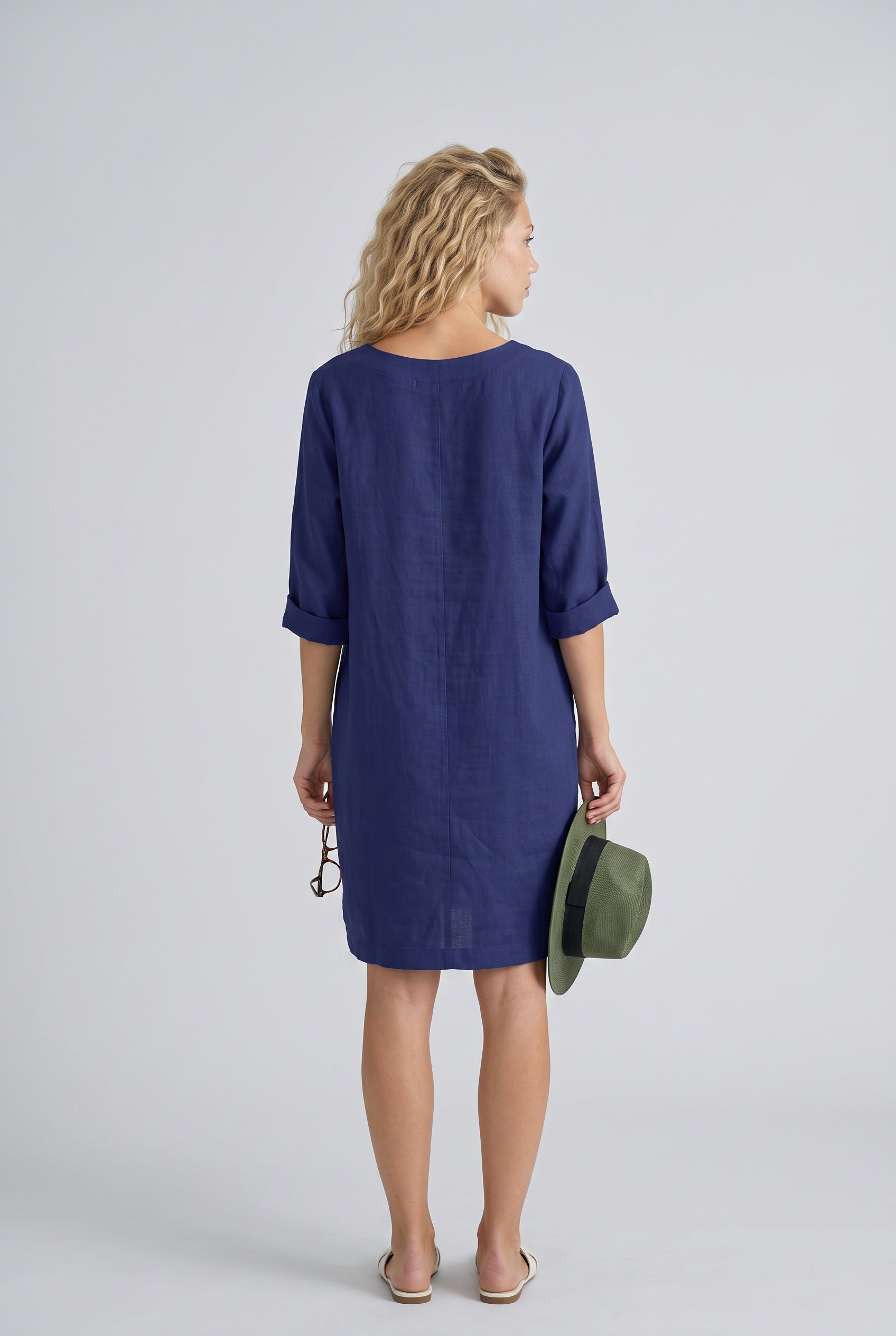 Lotte | 3/4 Sleeve Minimal Mini Dress