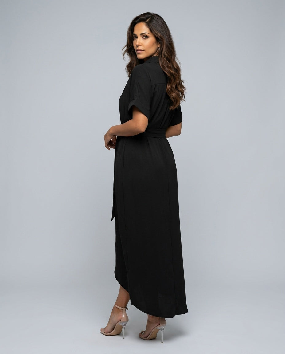 Selene | Relaxed Everyday Polyester Maxi Dress