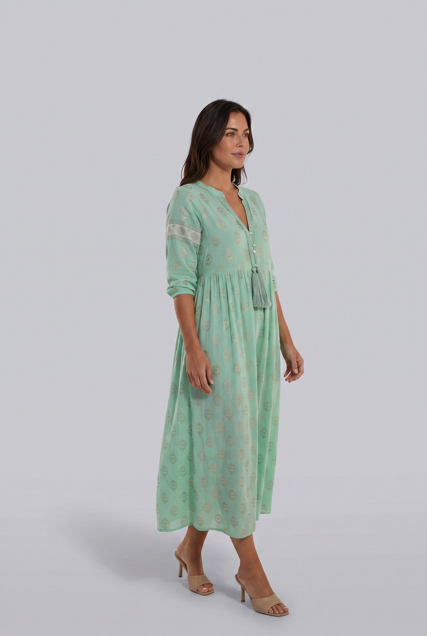 Isolde | Boho Pockets Midi Dress