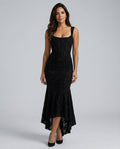 Orla | Lace Corset Wedding Guest Maxi Dress