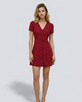 Celeste | V-Neck Polka Dot Mini Dress