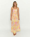 Sinclair | Floral Print Strapless Maxi Dress