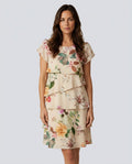 Celeste | Midi Chiffon Dress with Ruching Detail