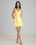 Esme | Cowl Neck Satin Mini Dress