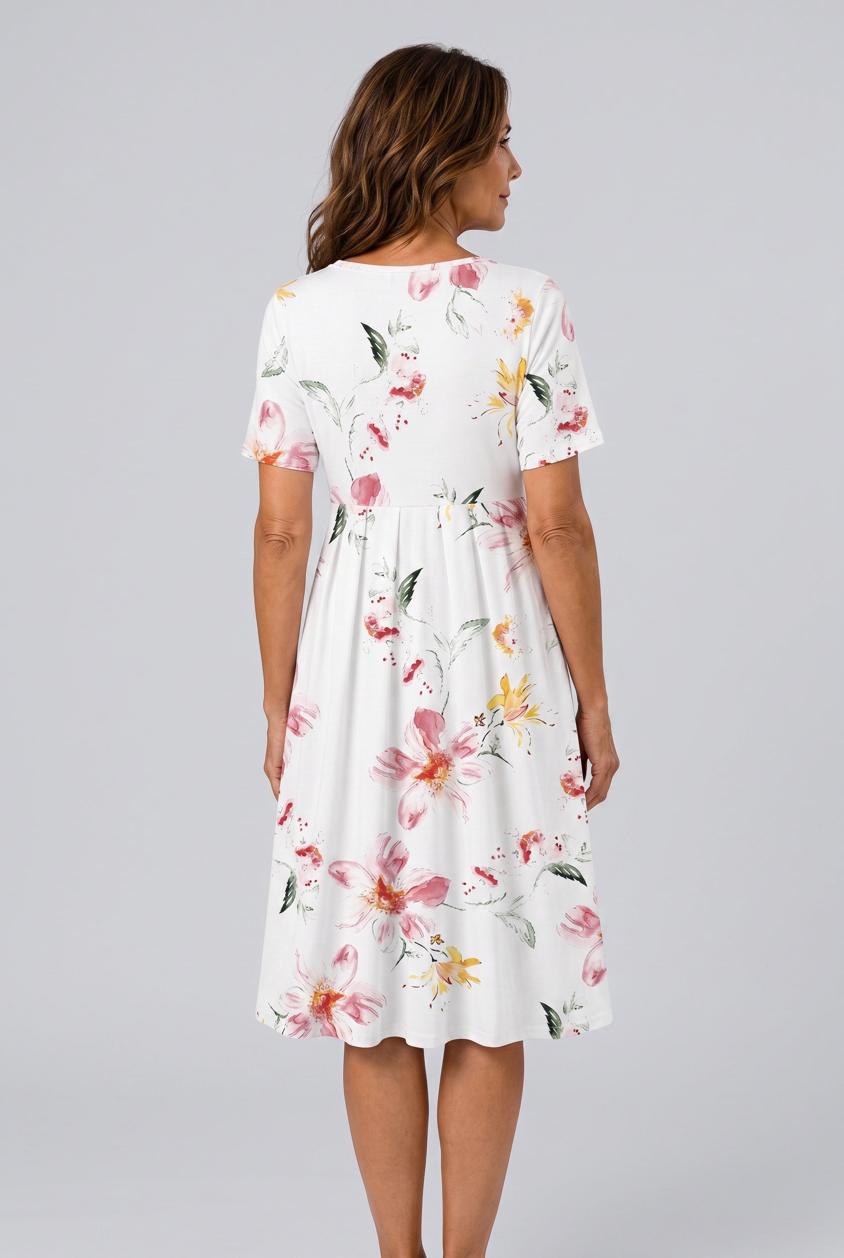 Fiona | Floral Print Relaxed Midi Dress