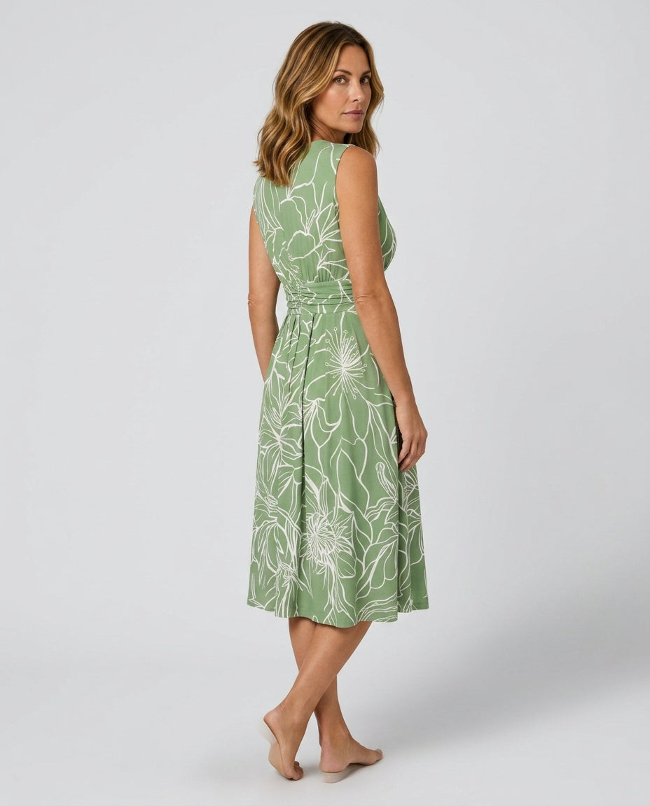 Emerson | Sleeveless Comfort Fit Midi Dress